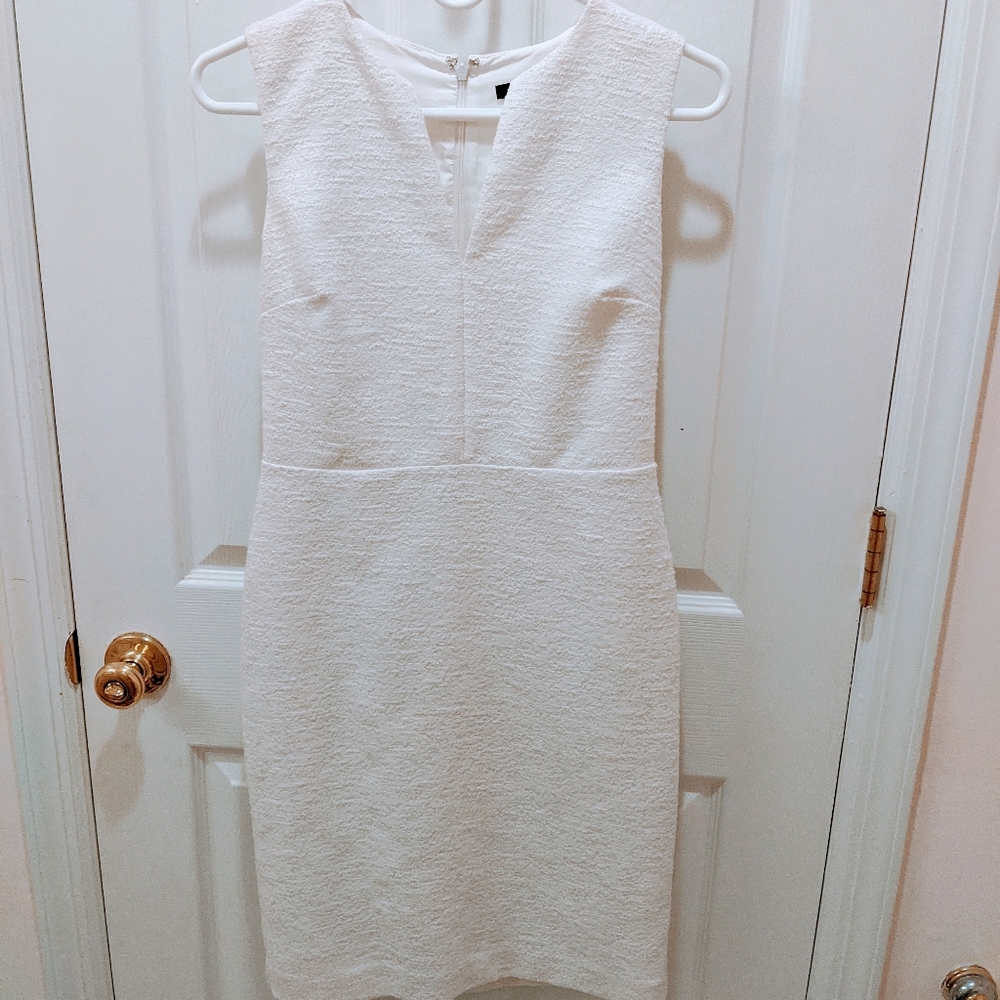 Ann Taylor Factory | White Linen Dress